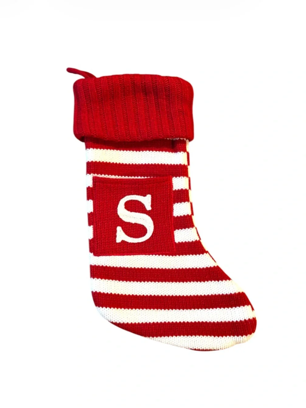 WONDERSHOP➕TARGET Retired Monogram S Knit Christmas Stocking
